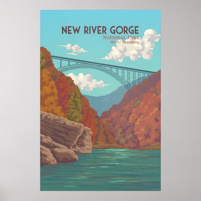 New River Gorge Nationalpark Resor Poster (Framsidan)