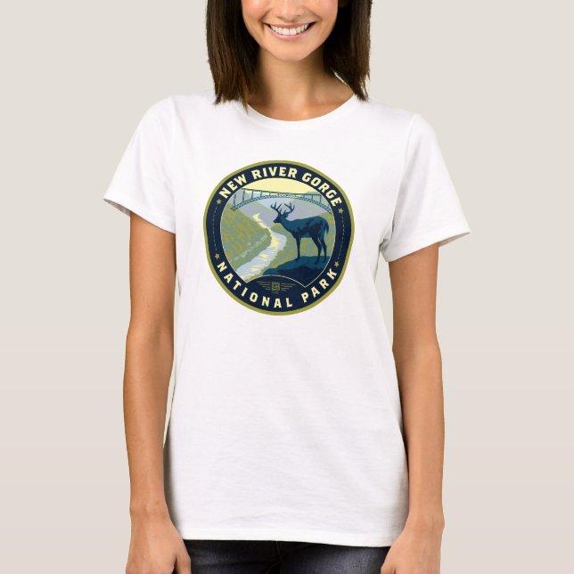 New River Gorge nationalpark T Shirt (Framsida)
