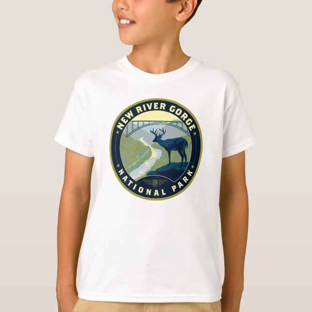 New River Gorge nationalpark T Shirt (Framsida)