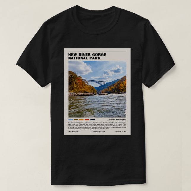New River Gorge nationalpark T Shirt (Design framsida)