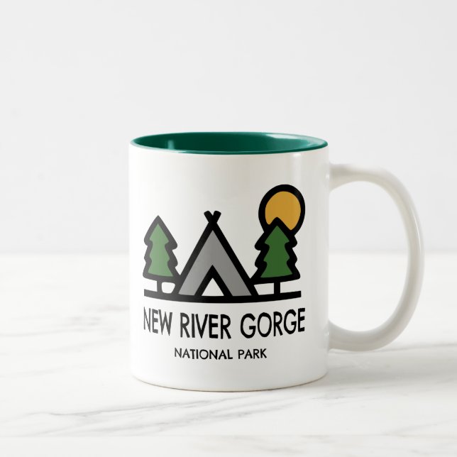 New River Gorge nationalpark Två-Tonad Mugg (Höger)