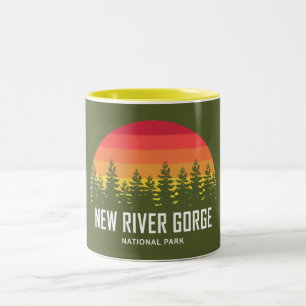 New River Gorge nationalpark Två-Tonad Mugg