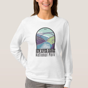 New River Gorge nationalpark Väster Virginia Brid T Shirt