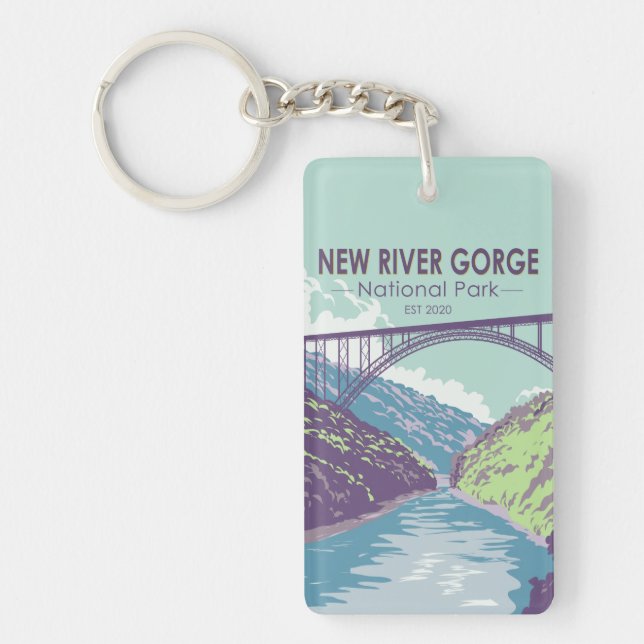 New River Gorge nationalpark Väster Virginia Bridg (Framsidan)