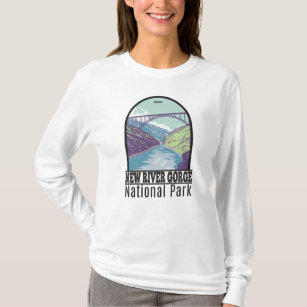 New River Gorge nationalpark Väster Virginia Bridg T Shirt