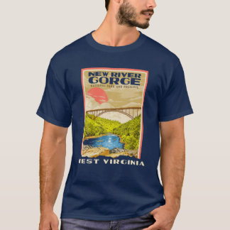 New River Gorge nationalpark Väster Virginia Rafti T Shirt