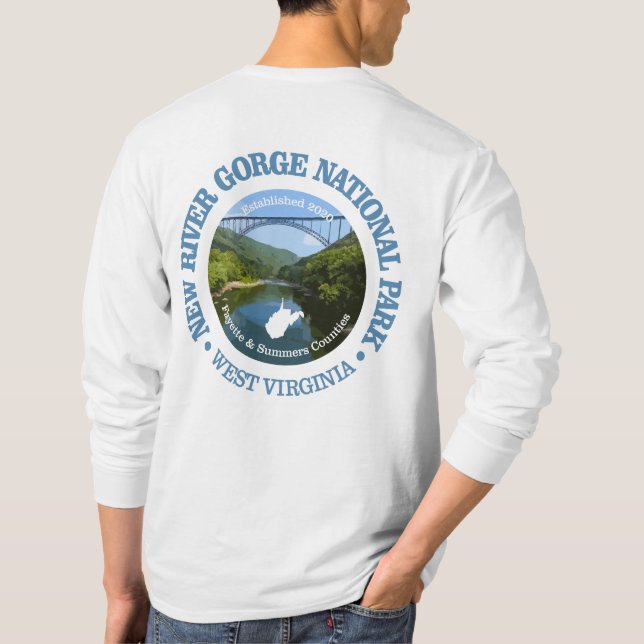 New River Gorge (NP2) T Shirt (Baksida)