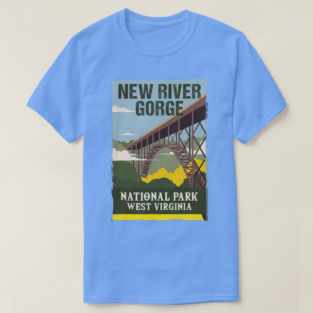 New River Gorge Us nationalpark T Shirt (Design framsida)