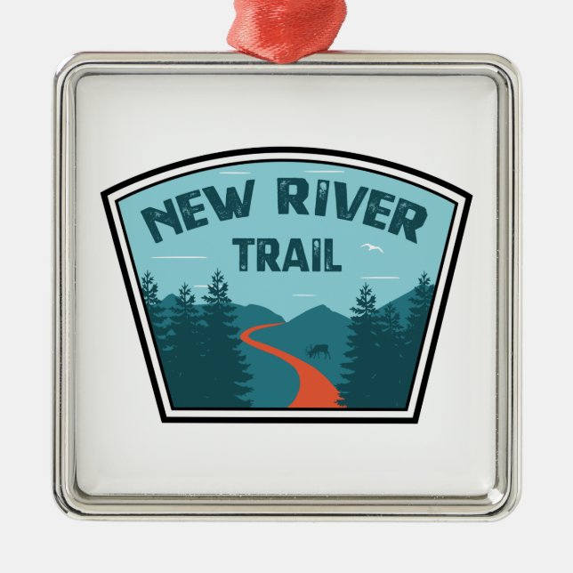 New River Trail Julgransprydnad Metall (Framsidan)