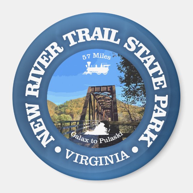New River Trail SP (cykling c) Magnet (Framsidan)