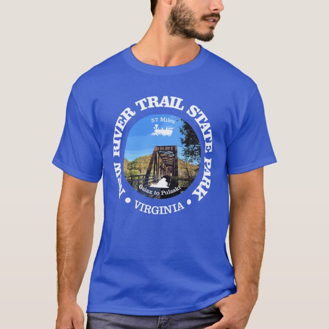 New River Trail SP (cykling c) T Shirt (Framsida)