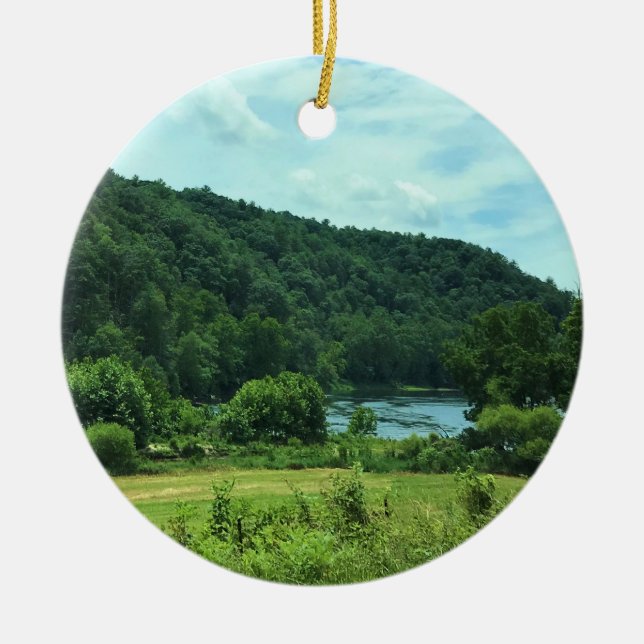 New River, Virginia Julgransprydnad Keramik (Framsidan)