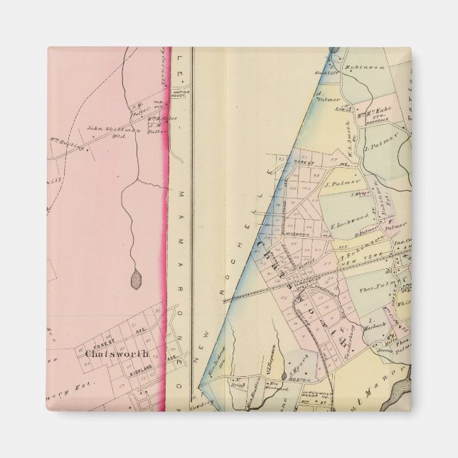 New Rochelle, Mamaroneck, New York Magnet (Framsidan)