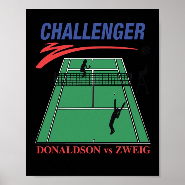 New Rochelle Ny Challenger Donaldson Vs Zweig Poster (Framsidan)