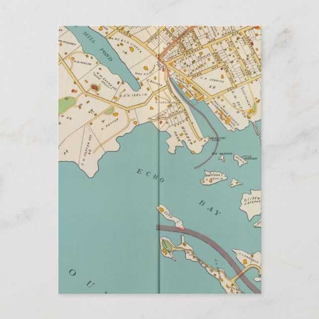 New Rochelle, NY Vykort (Framsida)