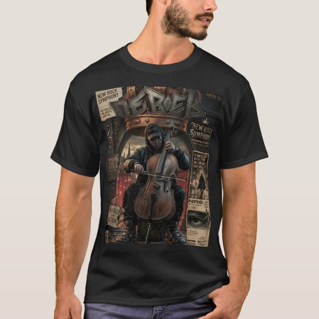 New Rock Symphony Cello - NRS  T Shirt (Framsida)
