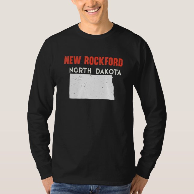 New Rockford North Dakota USA State America Travel T Shirt (Framsida)