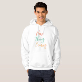New Sak Coming Candy Färg Print Hoodie