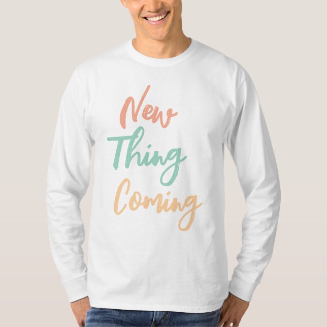 New Sak Coming Candy Färg Print T Shirt (Framsida)