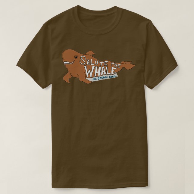 NEW Salute the Whale T Shirt (Design framsida)