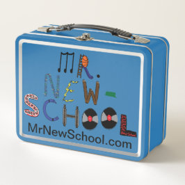 New-School Font Lunch Box