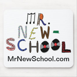New-School Font Mouse Pad Musmatta