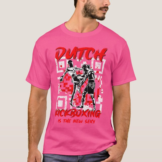 New Sexy Martial Art Muay Thai Dutch Kickboxin T Shirt (Framsida)