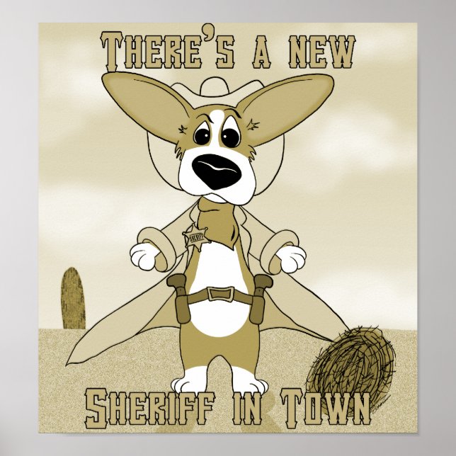 New sheriff i Town Corgi Poster (Framsidan)