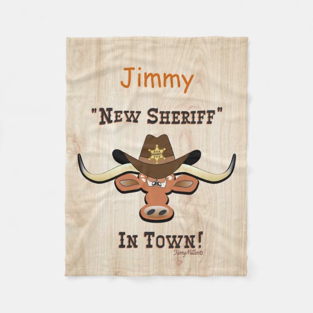 New sheriff in Town, Longhorn Fleece Blanket (Framsidan)