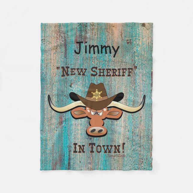 New sheriff in Town, Longhorn Fleece Blanket (Framsidan)