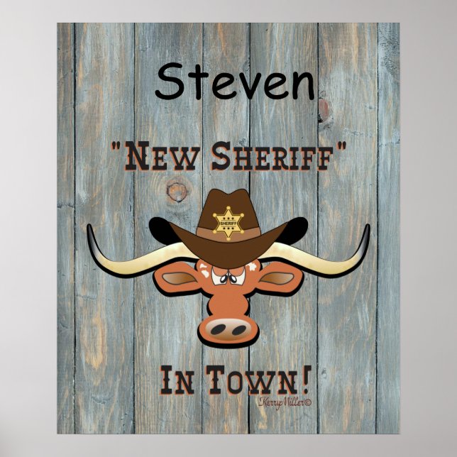 New sheriff in Town, Longhorn Poster (Framsidan)