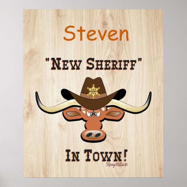 New sheriff in Town, Longhorn Poster (Framsidan)