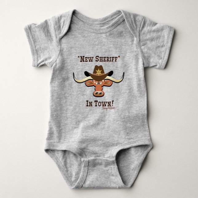 New sheriff in Town, Longhorn T Shirt (Framsida)