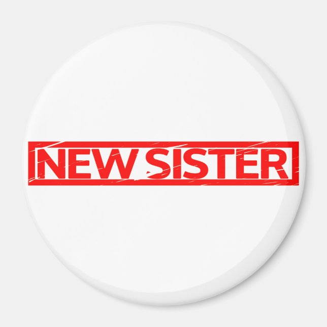 New Sister Frimärke Magnet (Framsidan)