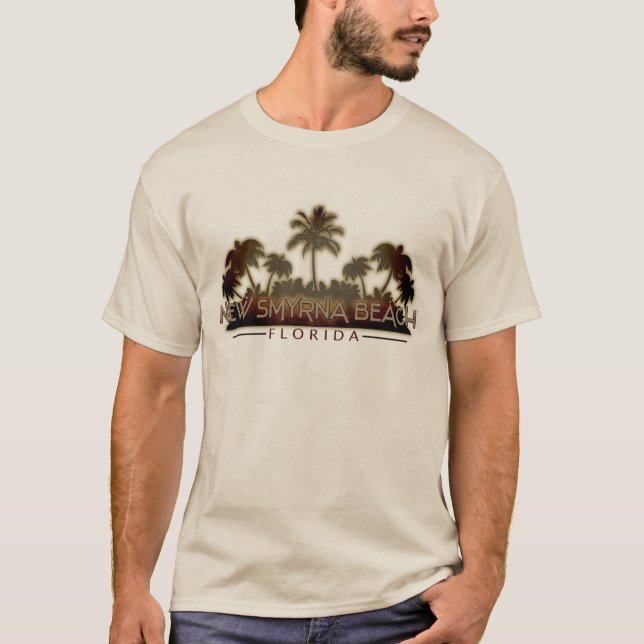New Smyrna Beach Florida handflatan shirt T (Framsida)