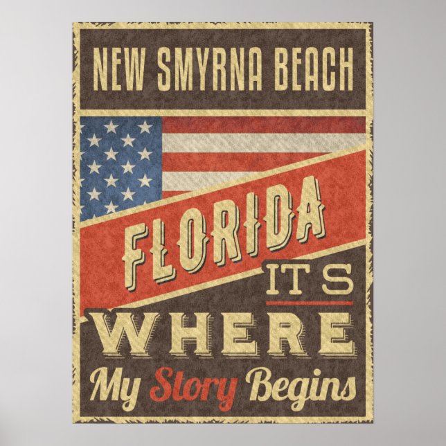 New Smyrna Beach Florida Poster (Framsidan)