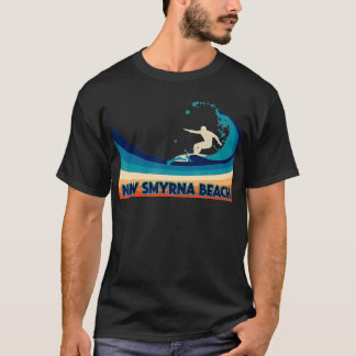 New Smyrna Beach Florida Retro Surfa Sailing Fishi T Shirt