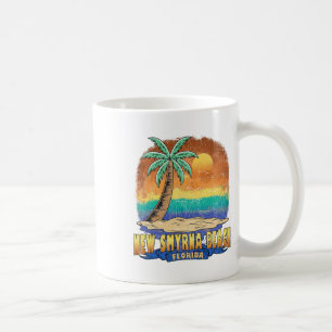 New Smyrna Beach Florida Vintage Distress Souven Kaffemugg