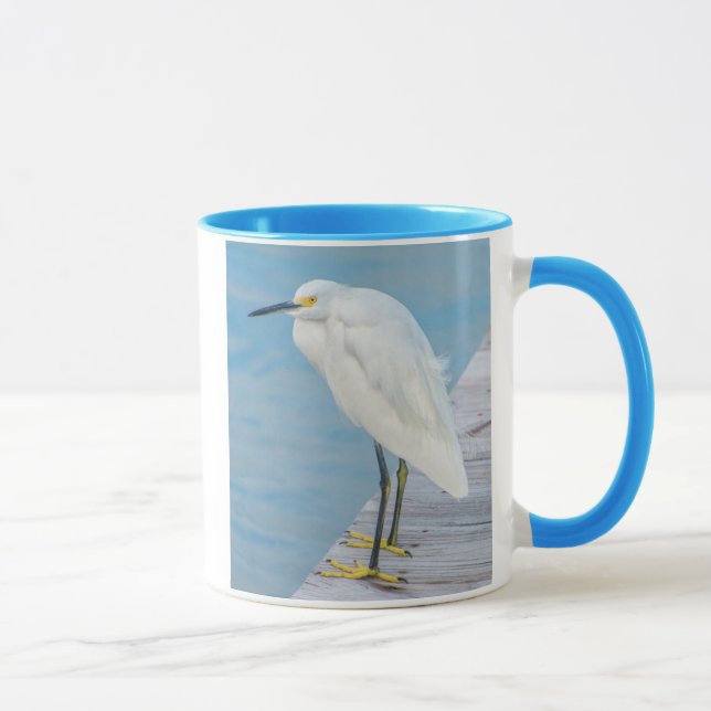 New Smyrna Beach, Snöhägre på brygga Mugg (Höger)