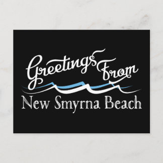 New Smyrna Beach Vatten Vågar Vykort