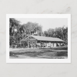 New Smyrna, Florida Railway Station, 1904 Vykort