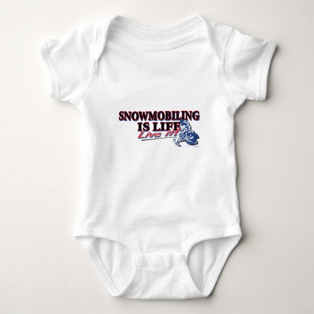 NEW-SNOWMOBILING-IS-LIFE TEE SHIRT (Framsida)