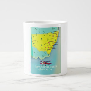 New South Wales Australia karta Jumbo Mugg