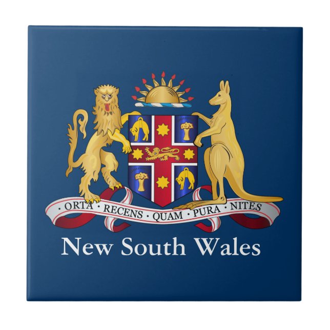New South Wales jackar av arm Kakelplatta (Framsidan)