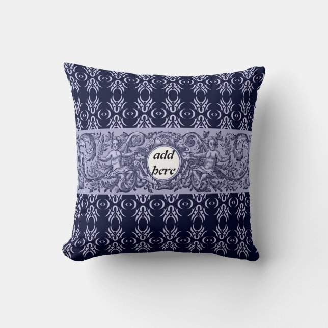 New Stunning Baroque & Cherubs Cushion av LeahG Kudde (Framsida)
