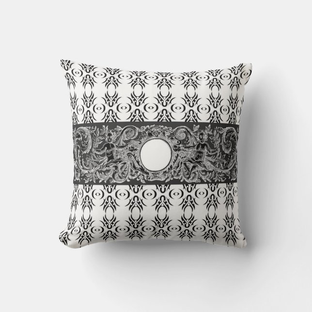 New Stunning Baroque & Cherubs Cushion av LeahG Kudde (Framsida)