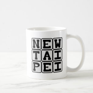 New Taipei, China, stad Kaffemugg