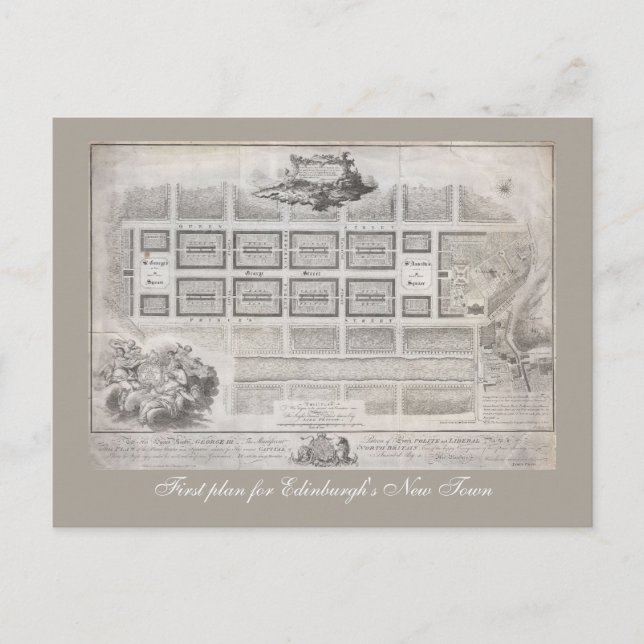 New Town, Edinburgh Vykort (Framsida)