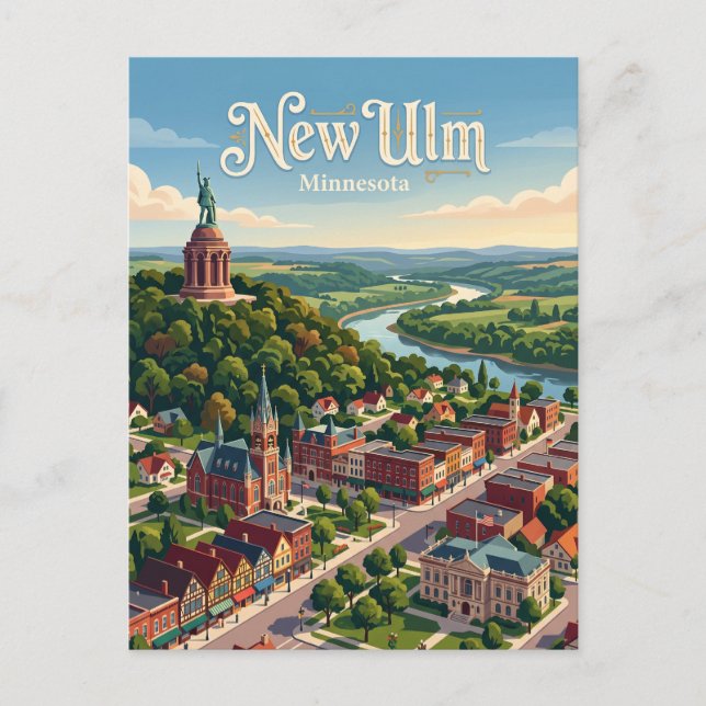 New Ulm, Minnesota Vykort (Framsida)