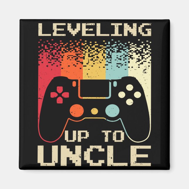 New Uncle For Men Boys Soon To Be Uncle Nephew Gam Magnet (Framsidan)